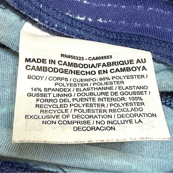 Nike Dri-Fit Blue Leggings Cropped Size Small Workout Acrivewear - Picture 13 of 17